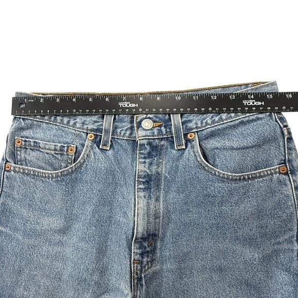 Vtg Levi’s 517 Bootcut 33x30 31x29 90s Made In USA Feathering And Fade‎ - Picture 5 of 12